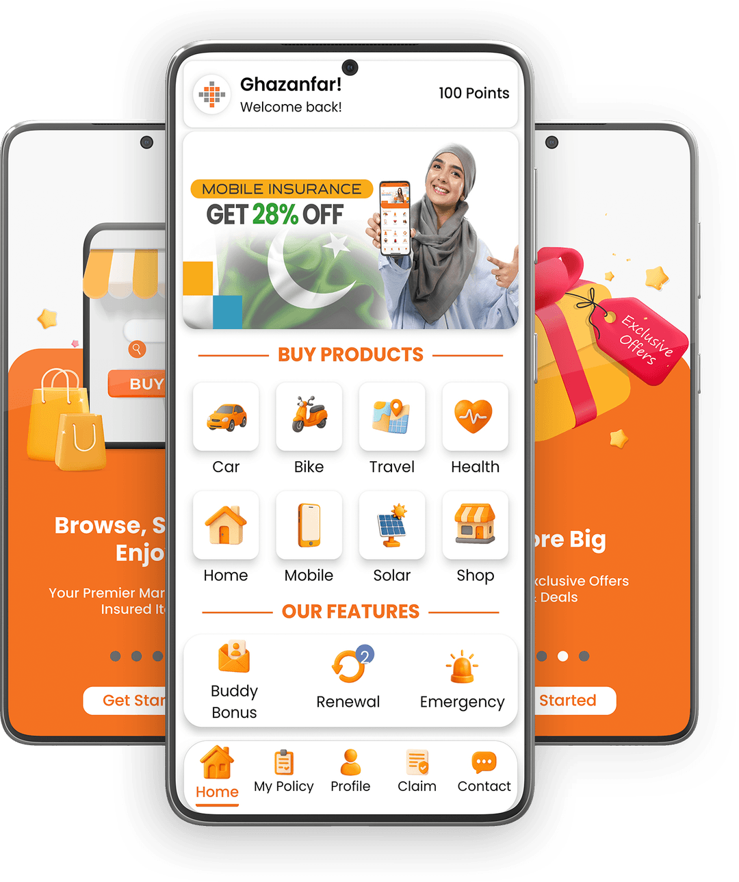 TPL Insurance App Screen